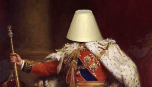 I hereby declare lamp shade crowns to be hilarious!