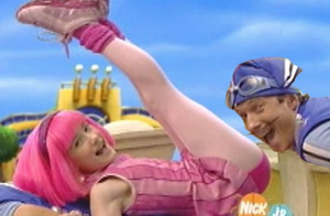 Speaking of semi-pedo weirdos, someone online once pointed out that Lazy Town is a very pervy show. I dismissed that as just normal internet bullshit, but the next time it came on for my kids... Seriously, it's pretty fucking disturbing and full of innocent acts that just look... wrong. I don't let my kids watch it any more, which makes zero sense. It just creeps me out.