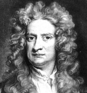 Sir Isaac Newton, inventor of physics, calculus, and rotating anal beads.