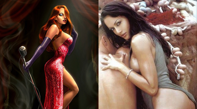 Jessica Rabbit and Mara Rosaria Carfagna, my cellmates.