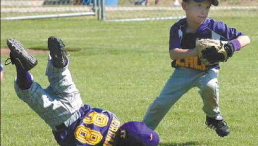 Believe it or not, this is in the tee-ball hall of fame for most graceful play