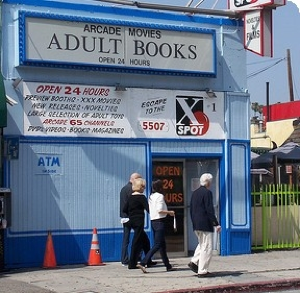 Yes, kids, before the internet, this is where your dad went to buy porn.