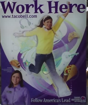 Run! Run like hell! The Taco Bell recruiter is coming for you!