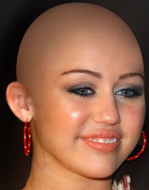 Yes, I was going to go bald. Very bald. Miley Cyrus bald.