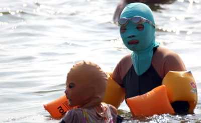 The Face-Kini: Because sometimes healthy skin is more important than your dignity.