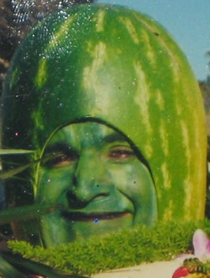 My friend never recovered. He made a living for a while touring state fairs until one day someone poked a hole in his head and poured a gallon of vodka on his brain. RIP, Charlie-Melon! My friend never recovered. He made a living for a while touring state fairs until one day someone poked a hole in his head and poured a gallon of vodka on his brain. RIP, Charlie-Melon!