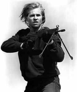 She was in Heat like Val Kilmer. (Yes, I've been waiting 18 years to make that joke.)