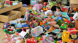 This would be a clean room compared to my boys' room. You can actually see things like furniture, the walls...