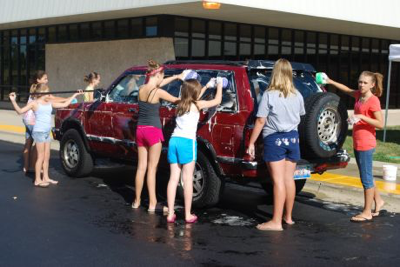 Pro Tip: This does NOT go down well at a charity car wash.