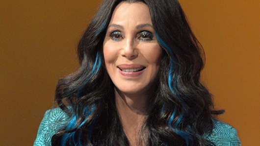 Yes, blue streaks in your hair totally makes you look 70 years younger, Cher.